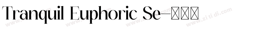 Tranquil Euphoric Se字体转换